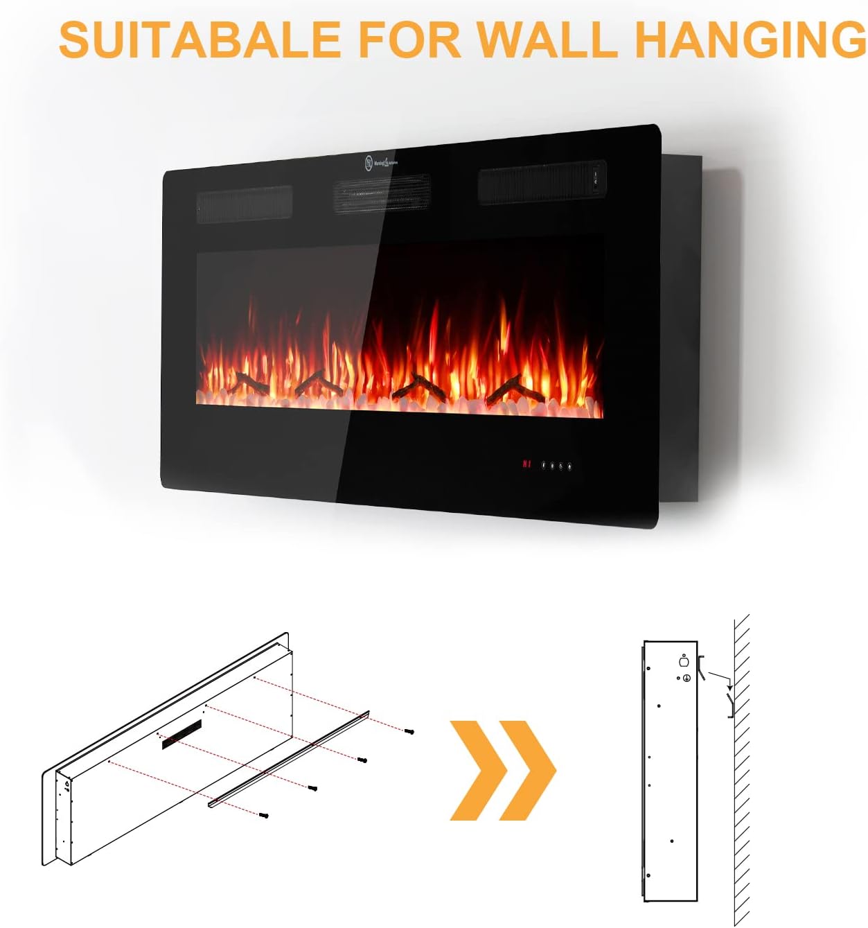 Wall Mount Bracket Only for 50"/60" Fireplace