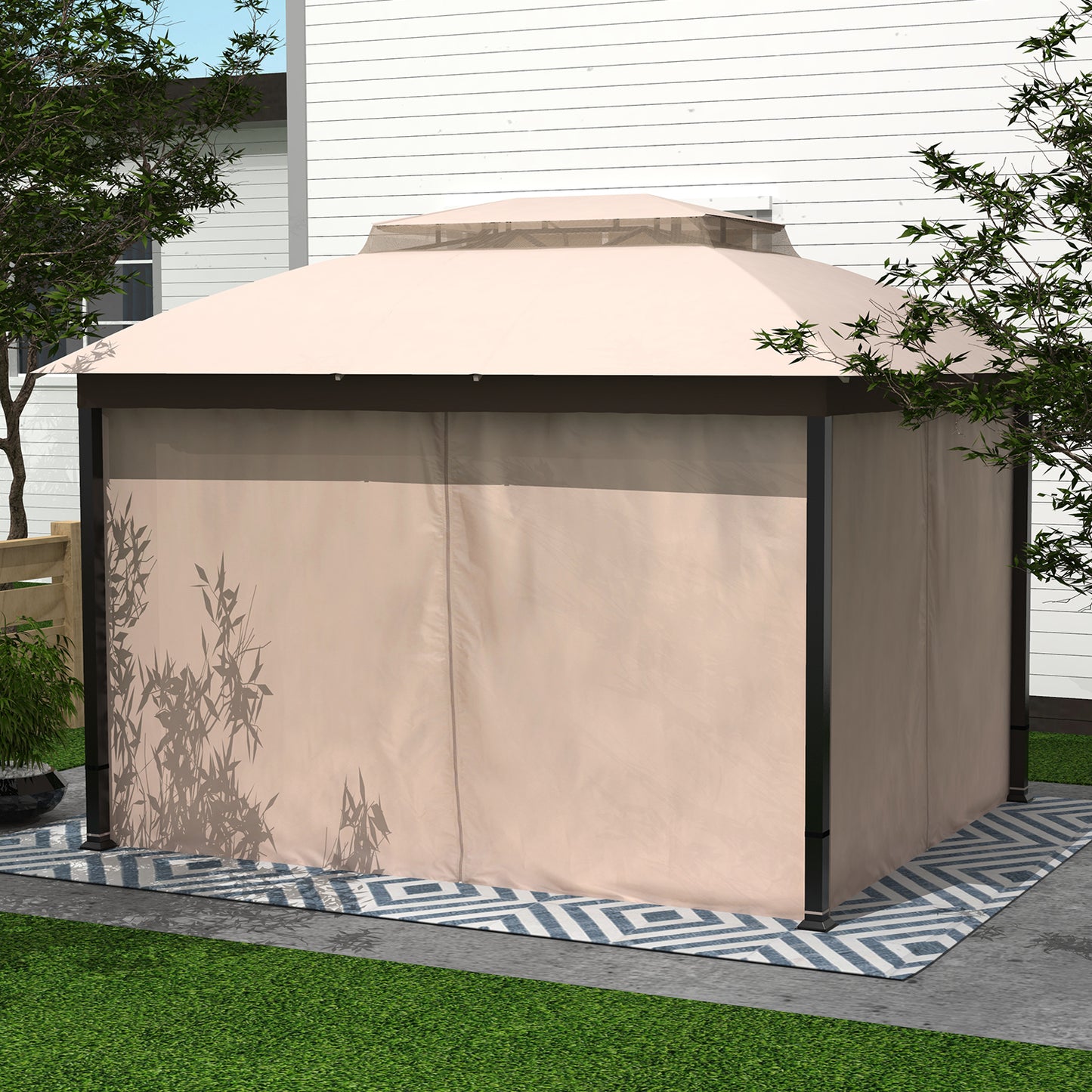 Cloud Mountain 10 x 12 FT Soft Top Gazebo, Beige