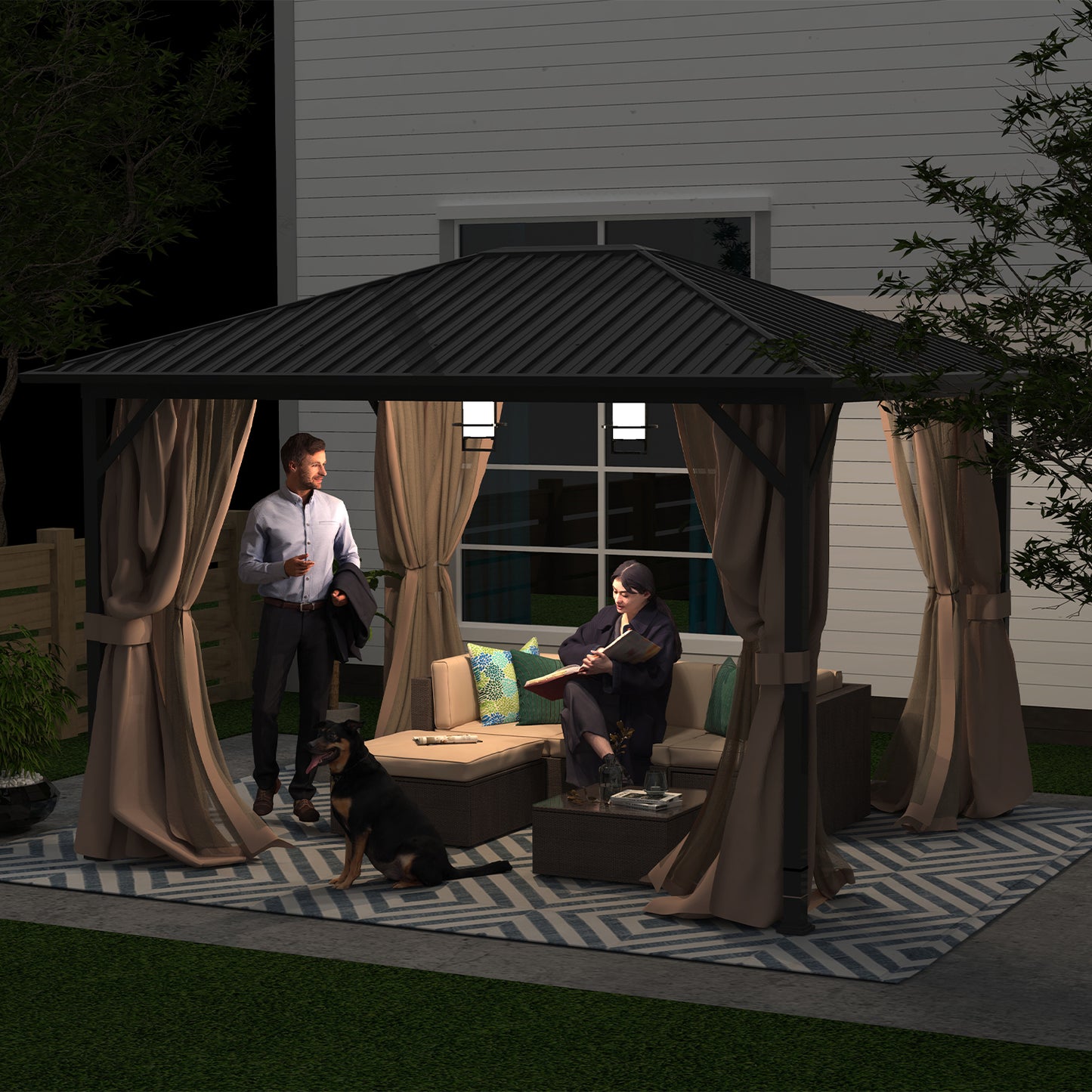 Cloud Mountain 10 x 12 FT Hardtop Gazebo