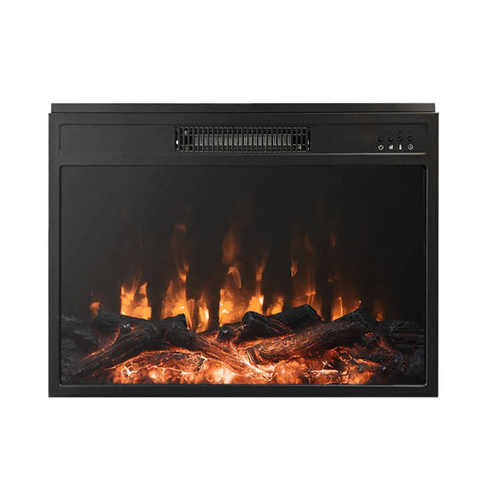 23 Inches Electric Fireplace Insert with Remote Control, Black